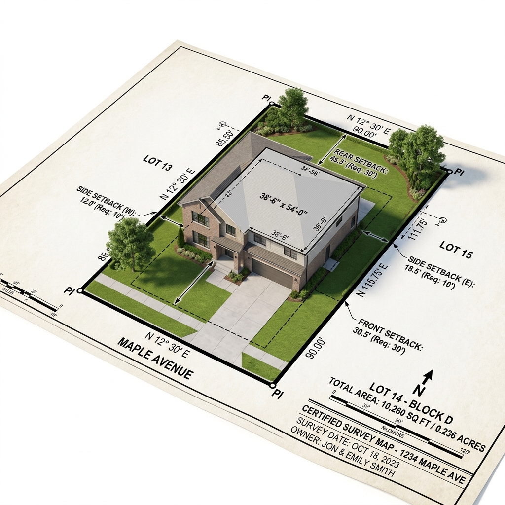 House Location Survey Drafting