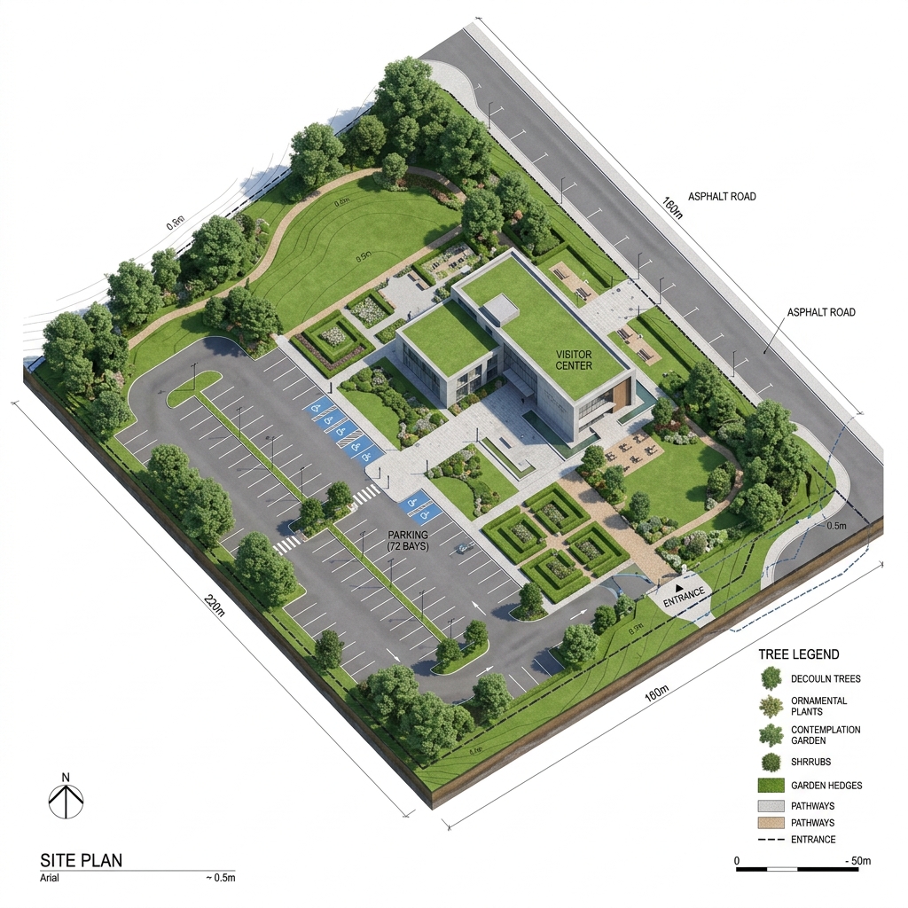 ArcusCAD 3D Site Survey Plan